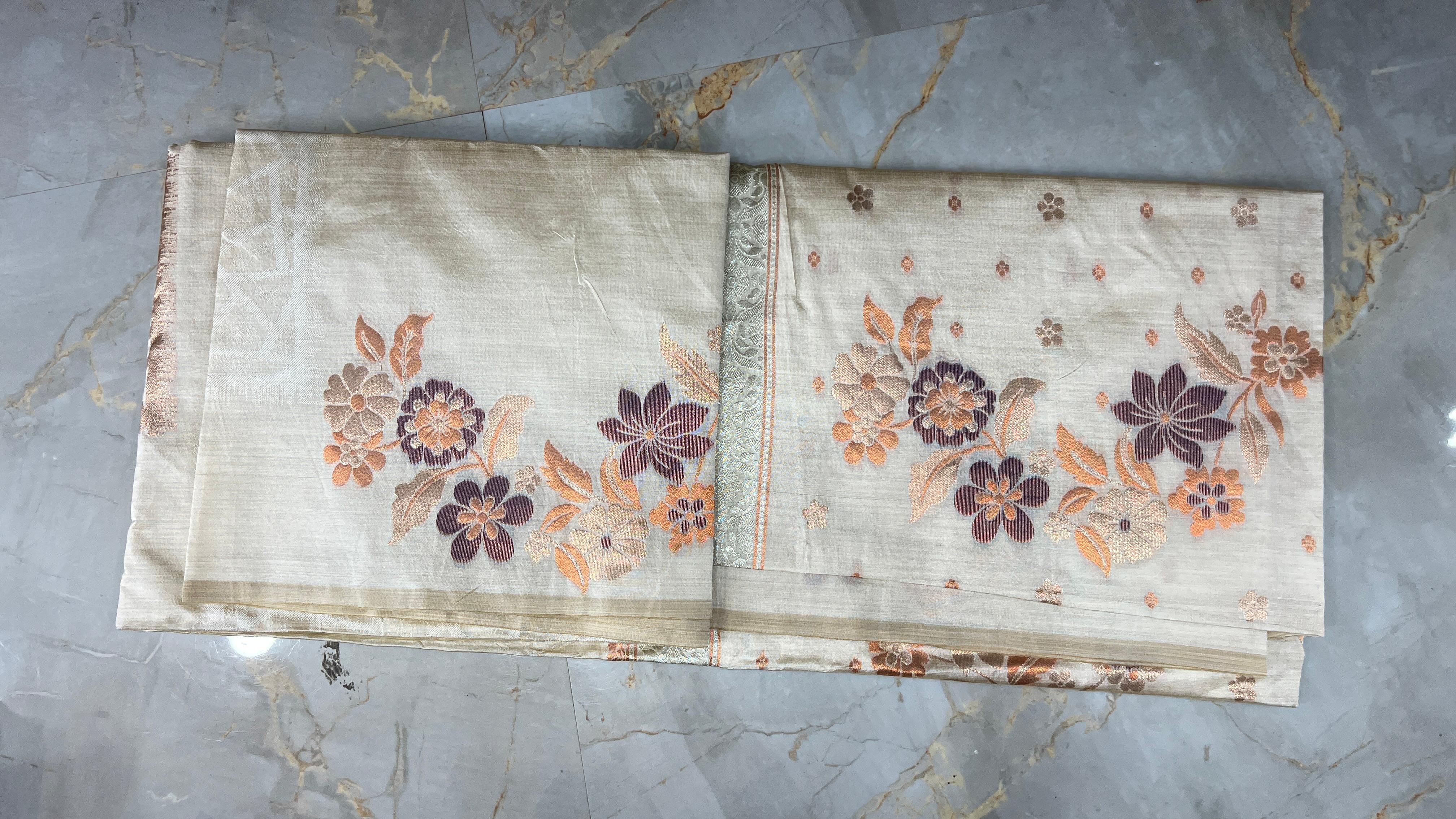Floral Silk Saree