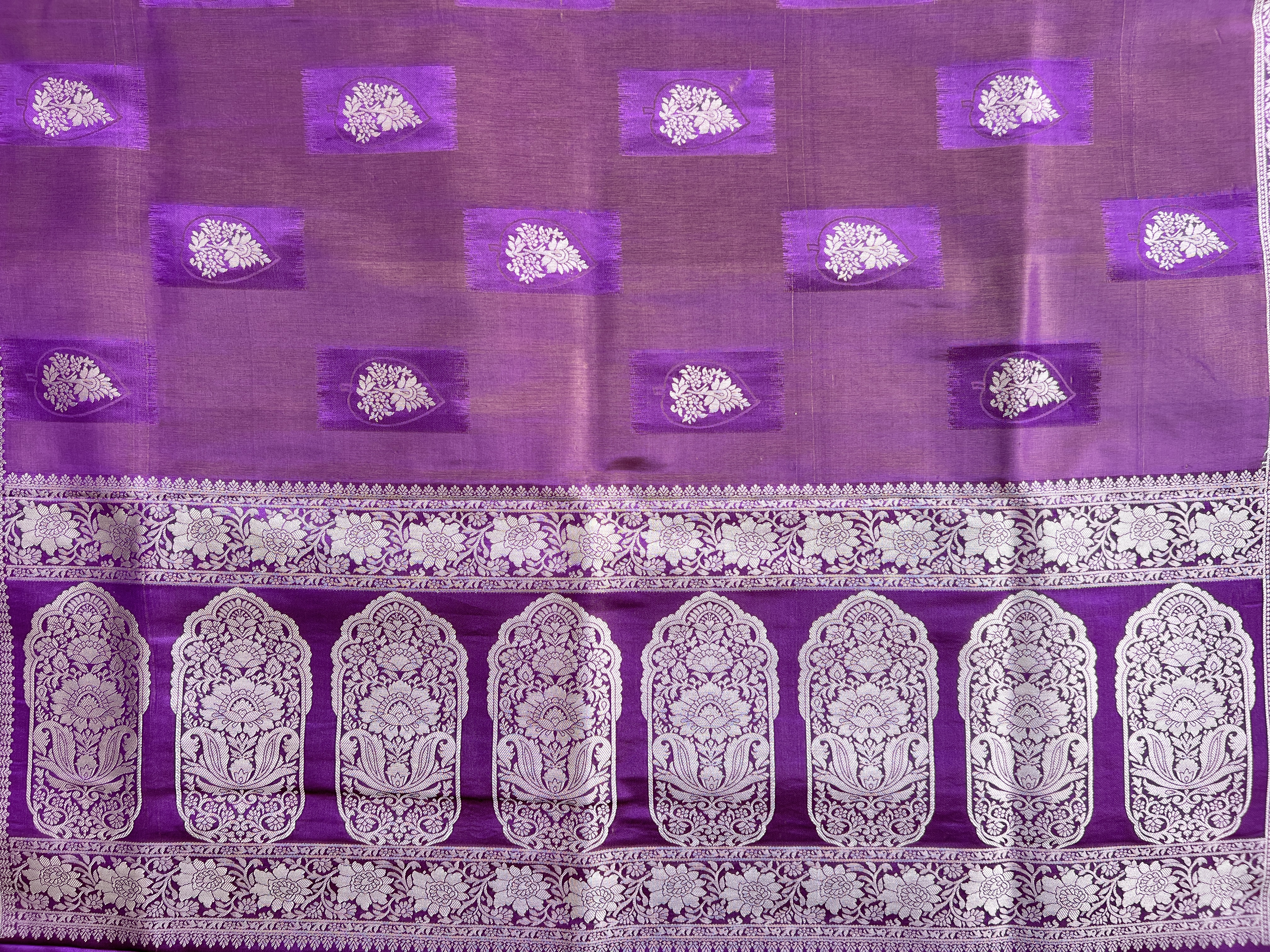 Purple Silk Saree