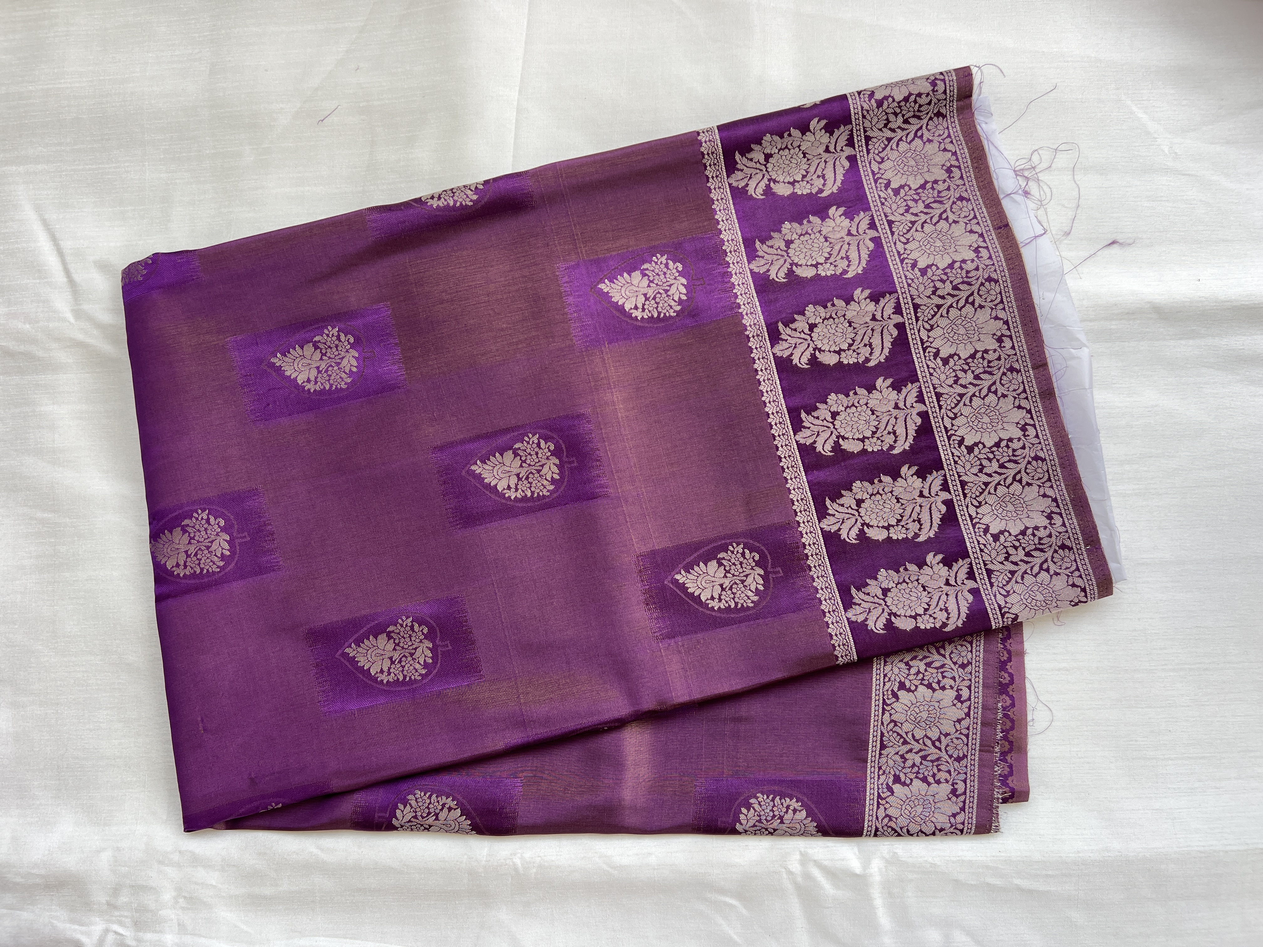 Purple Silk Saree