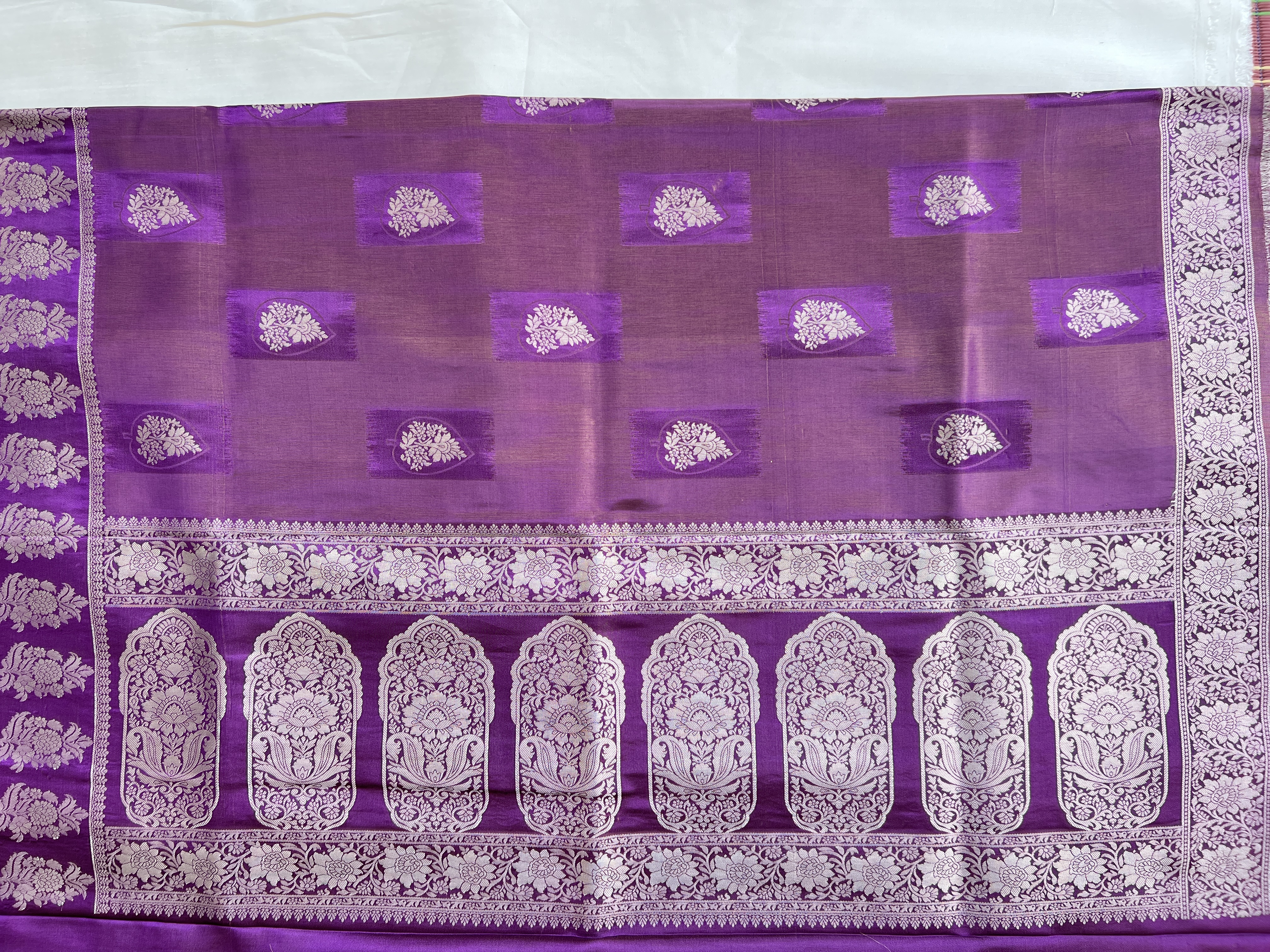 Purple Silk Saree