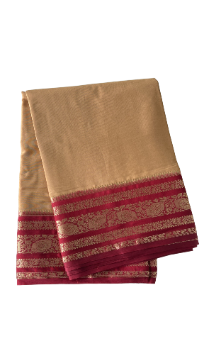 Golden Mysore Silk Saree