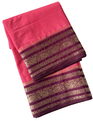 Pink Mysore Silk Saree