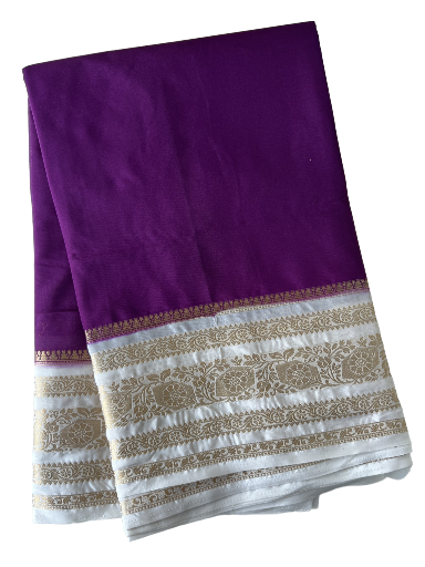 Purple Mysore Silk Saree