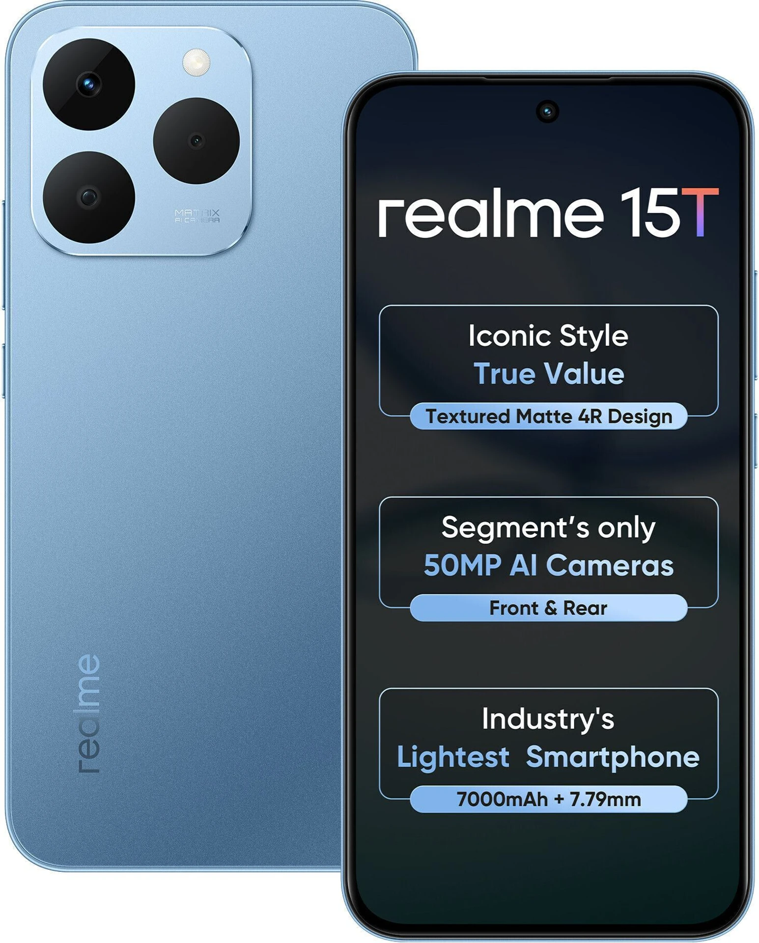 realme 15T 5G (Silk Blue, 128 GB) (8 GB RAM)
