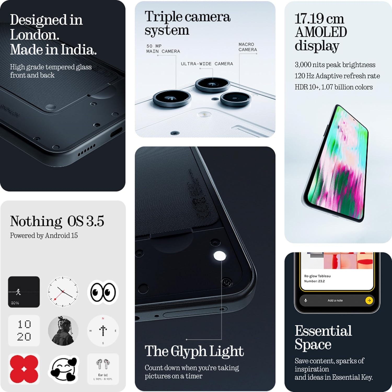  Nothing Phone (3a) Lite (BLACK, 128 GB) (8 GB RAM) 