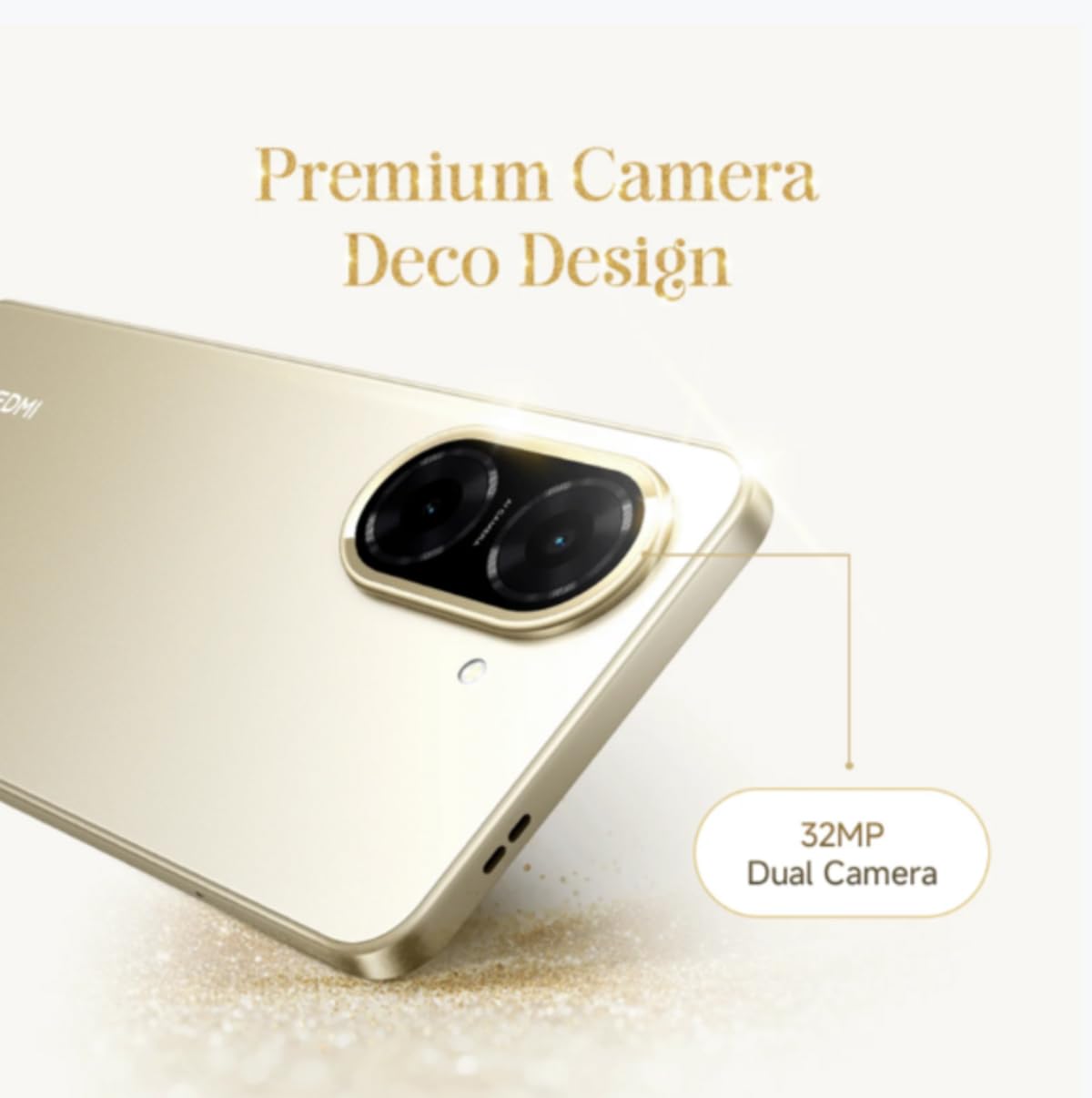 Redmi A5 Jaisalmer Gold (3GB RAM 64GB Storage) | Royale Design | 