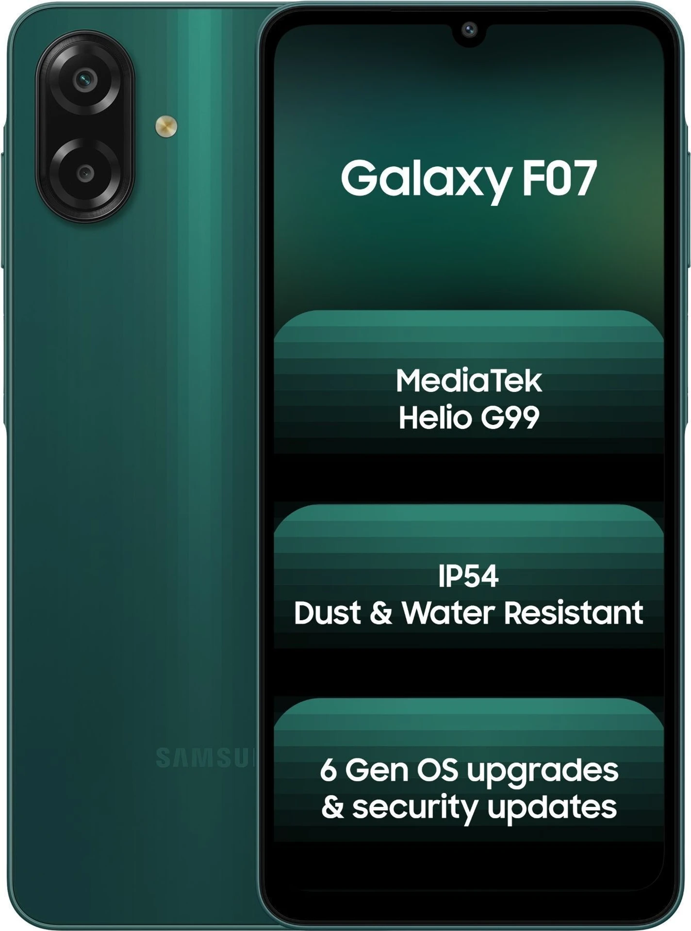 Samsung Galaxy F07 (Green, 64 GB) (4 GB RAM)