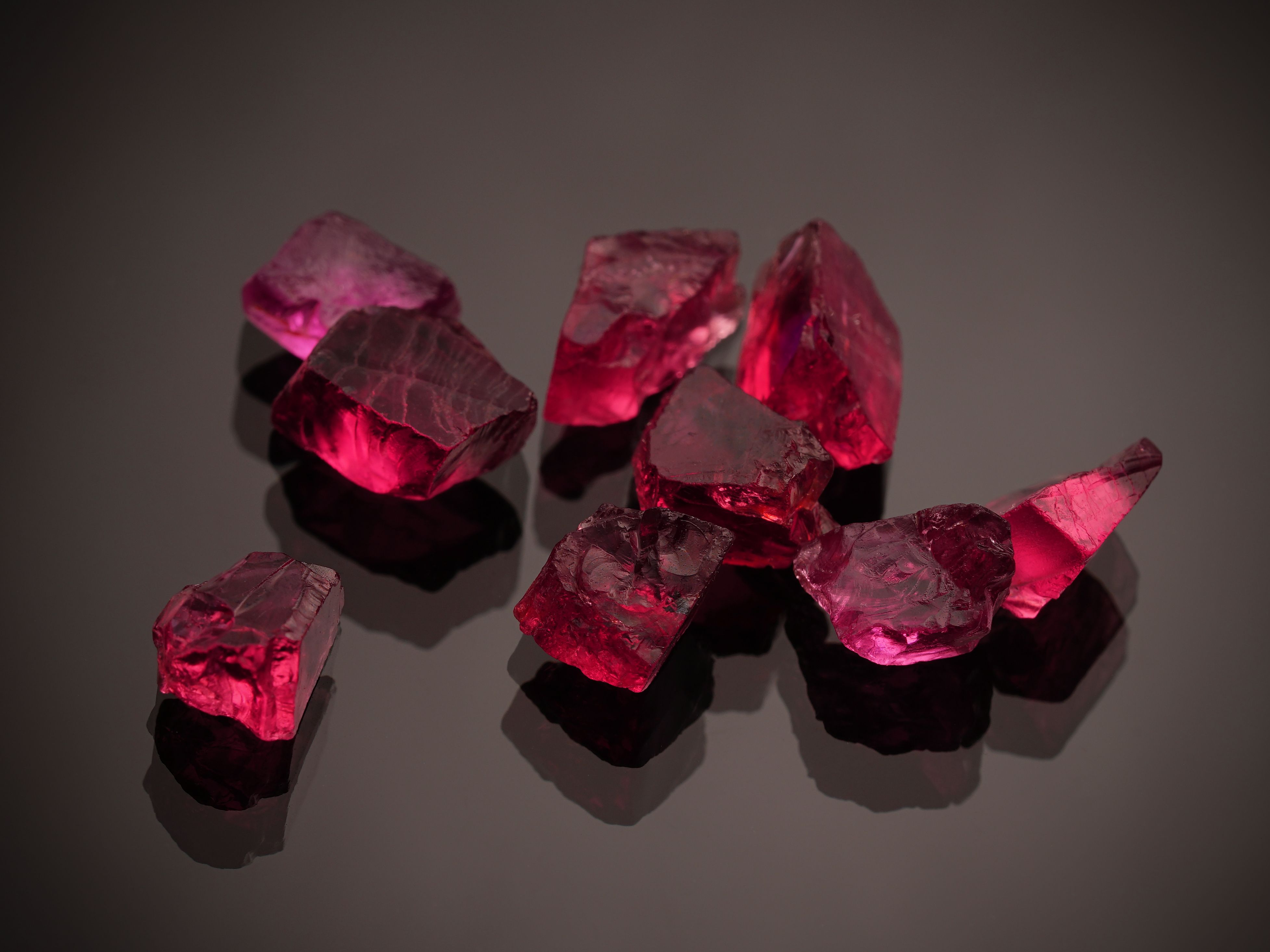 Raw Ruby Gemstones
