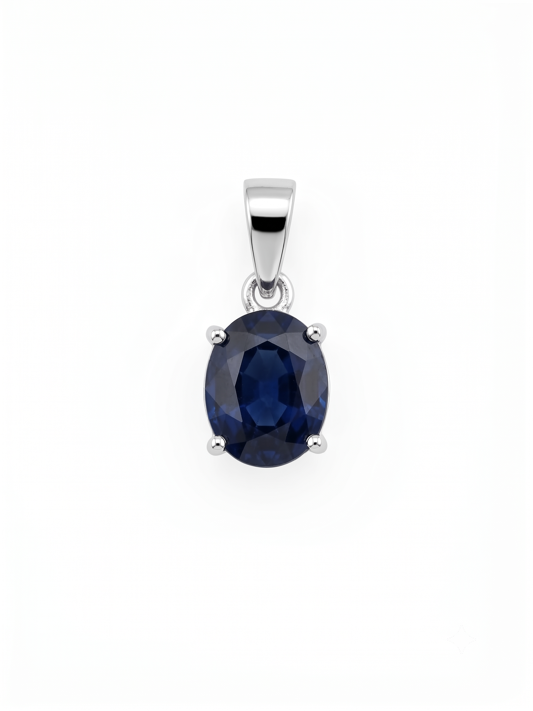 Exquisite Natural Ceylon Blue Sapphire Pendant