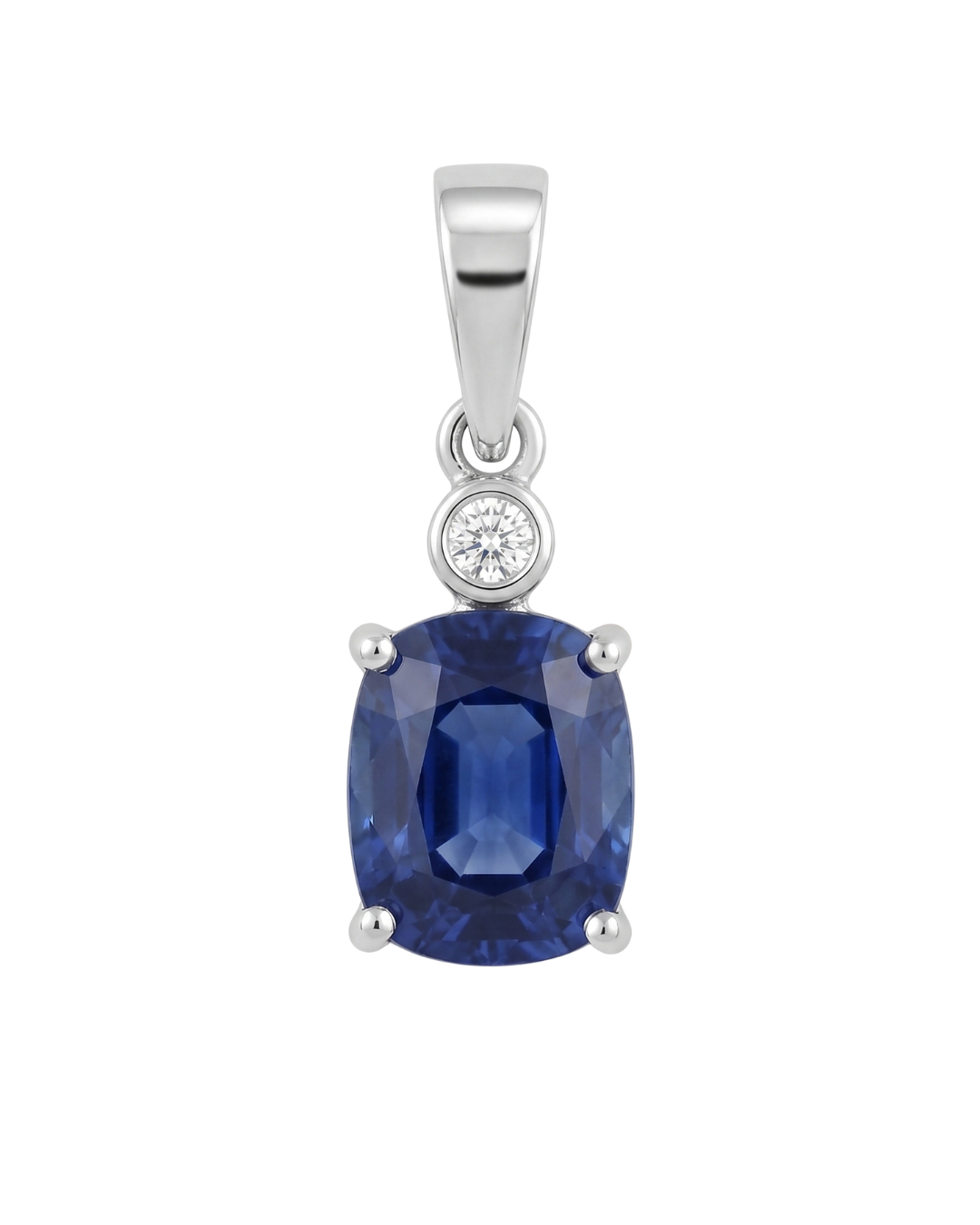 Exquisite Natural Ceylon Blue Sapphire Pendant