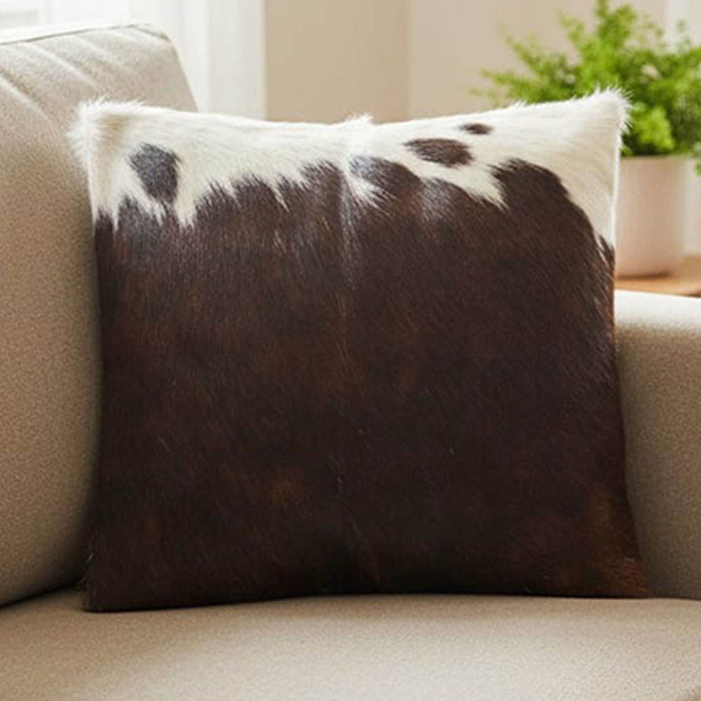 Cowhide Throw Pillow