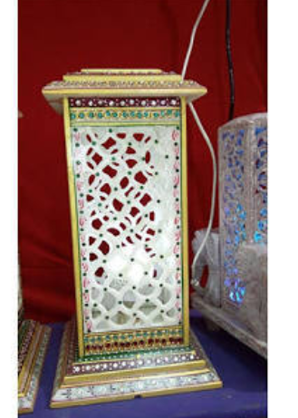 Miniature Stone Carving Jaali Lantern Lamp