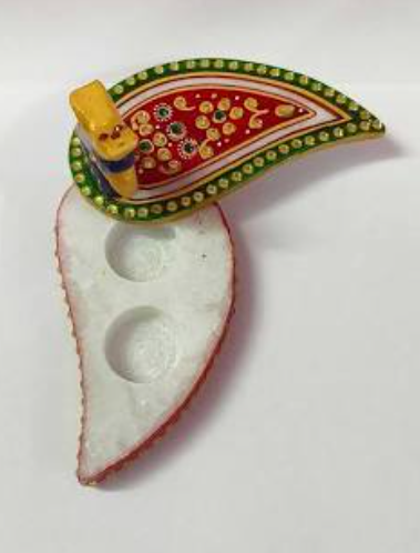 Traditional Marble Tilak Chopra (Pooja Box)