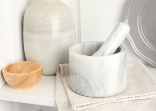 Kitchen Marble Mortar and Pestle (Khal Batta)