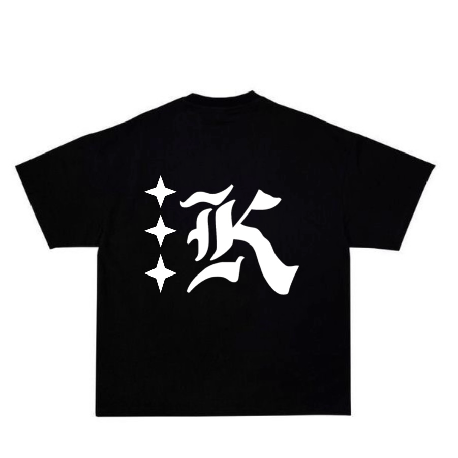 Gothic 'K' Black T-Shirt