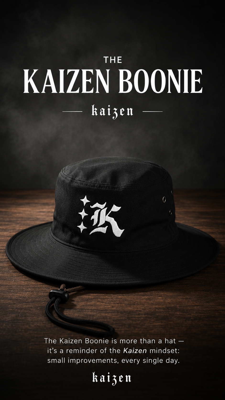 Black Kaizen Boonie Hat