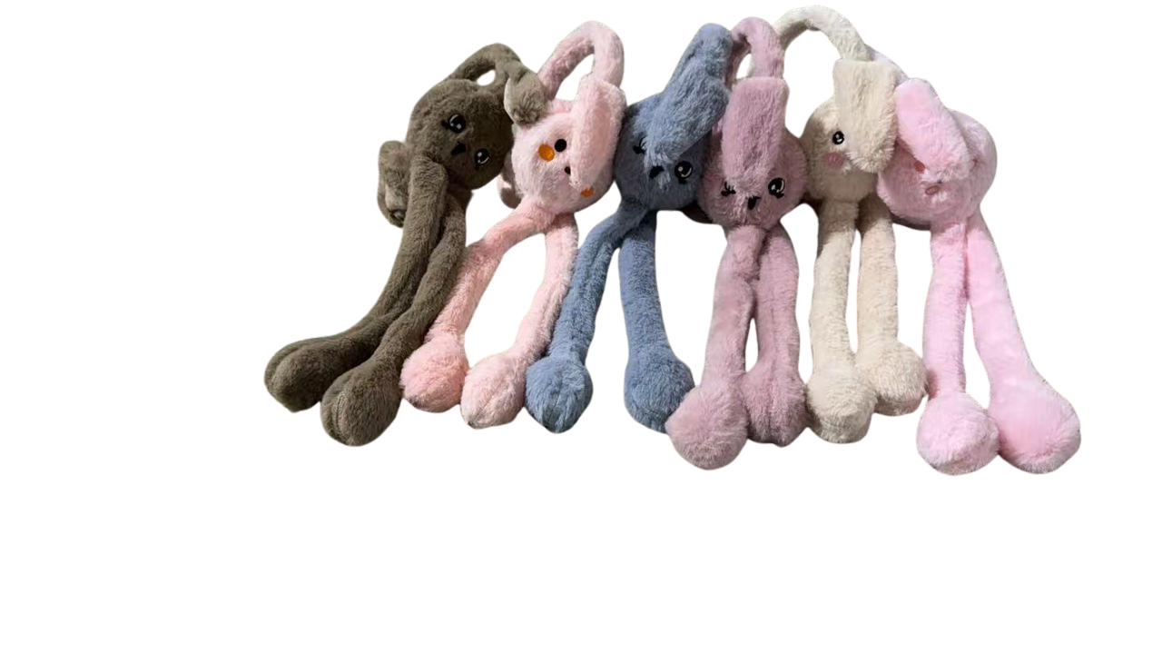 Long Ear Bunny Plush ear muffs