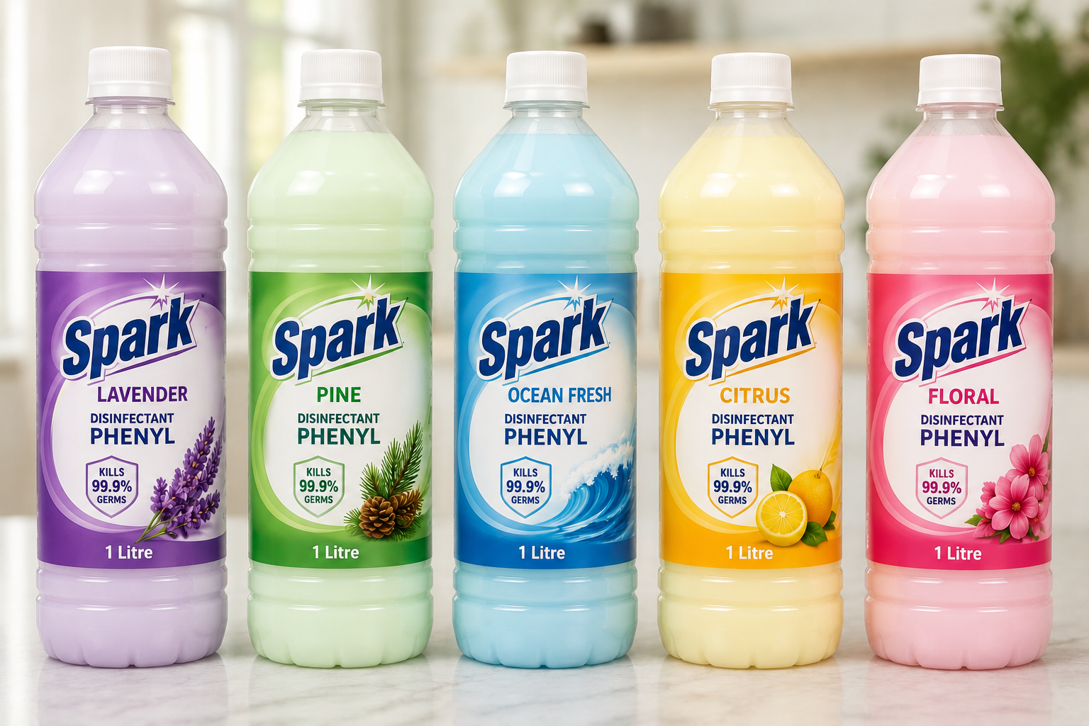Spark Disinfectant Phenyl - 1 Litre