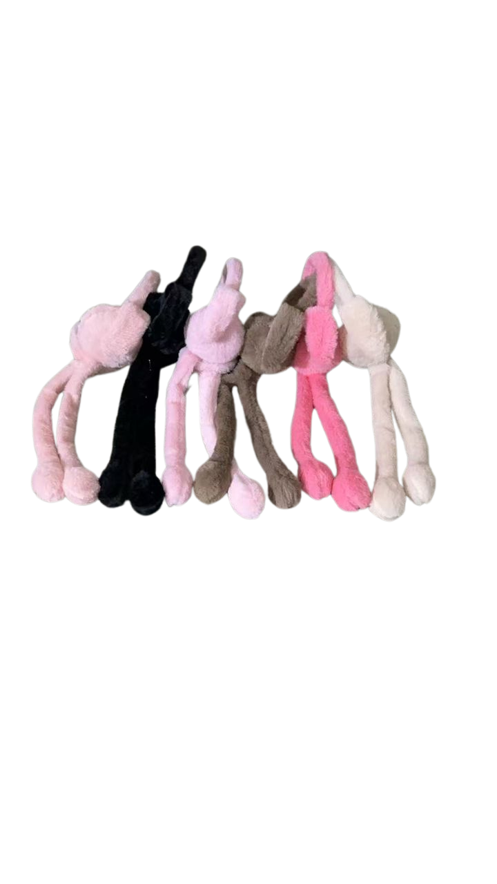 Soft pastel colours plain winter ear muffs