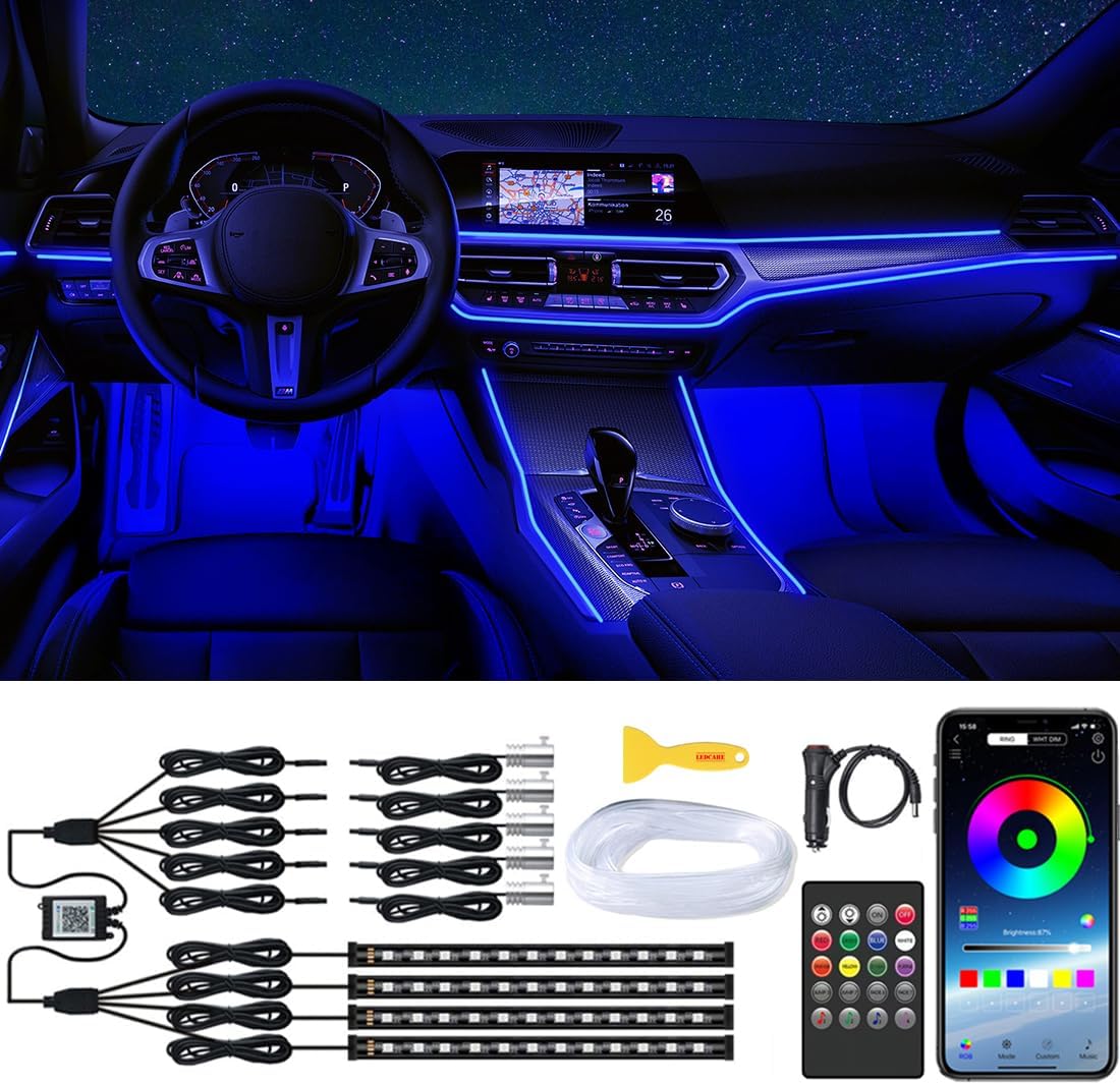 LED Car Interior Strip Lights Kit