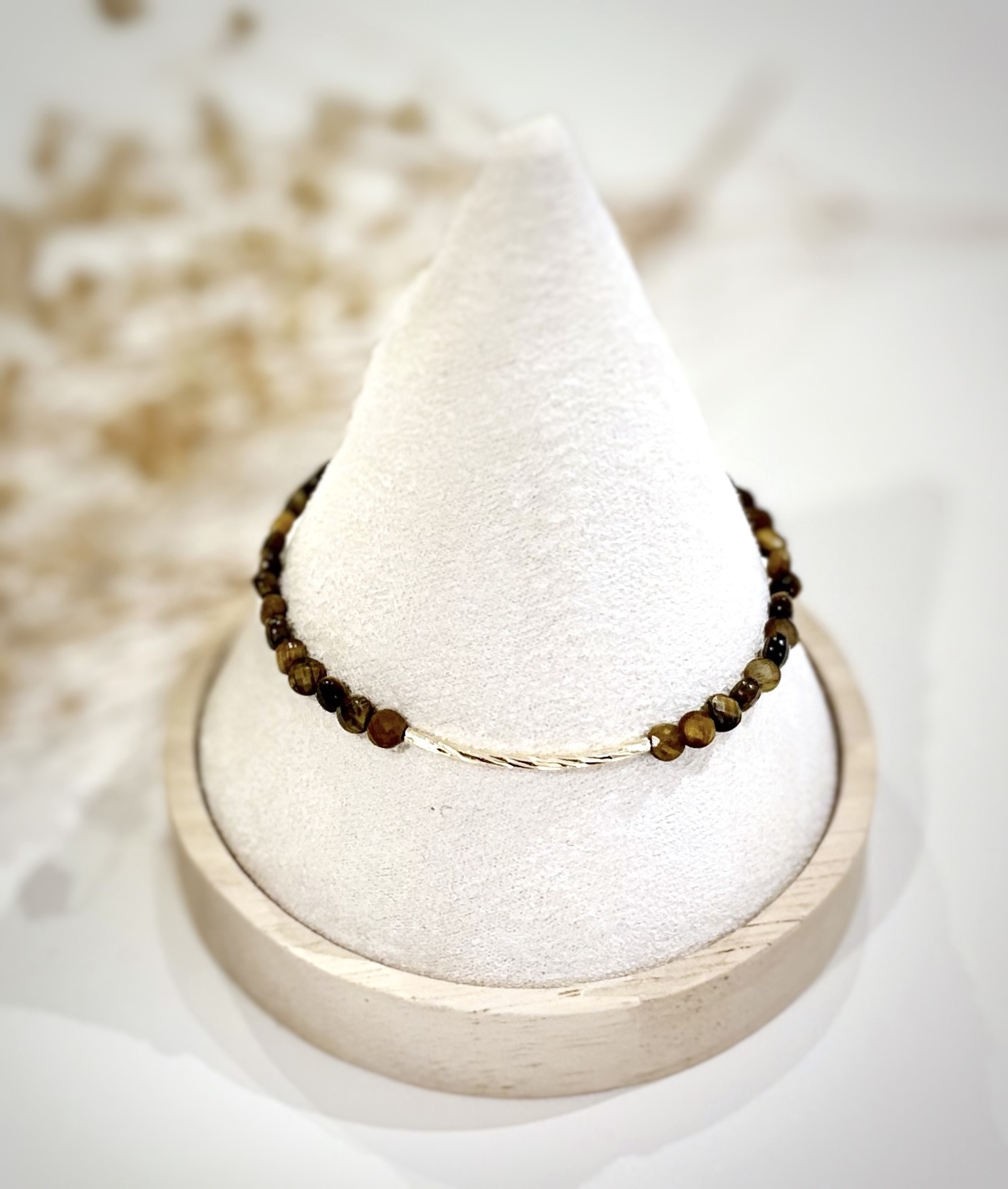 Bracelet perles œil de tigre