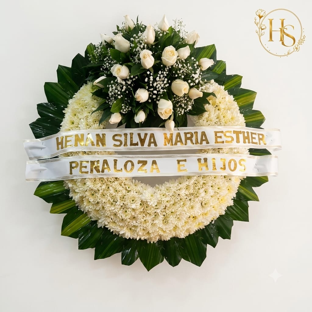 Corona Fúnebre: Homenaje de Unidad y Memoria Familiar