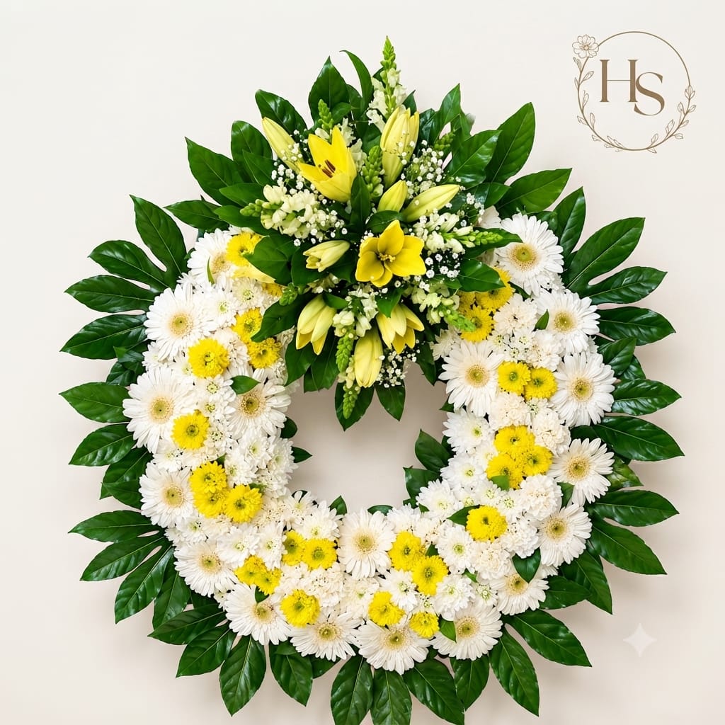 Corona Fúnebre: Homenaje de Luz y Esperanza