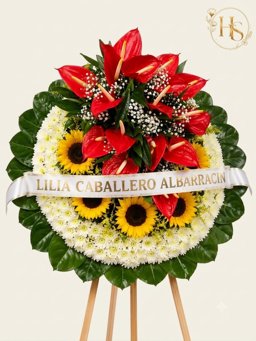 Corona Fúnebre: Homenaje de Luz y Energía Vital