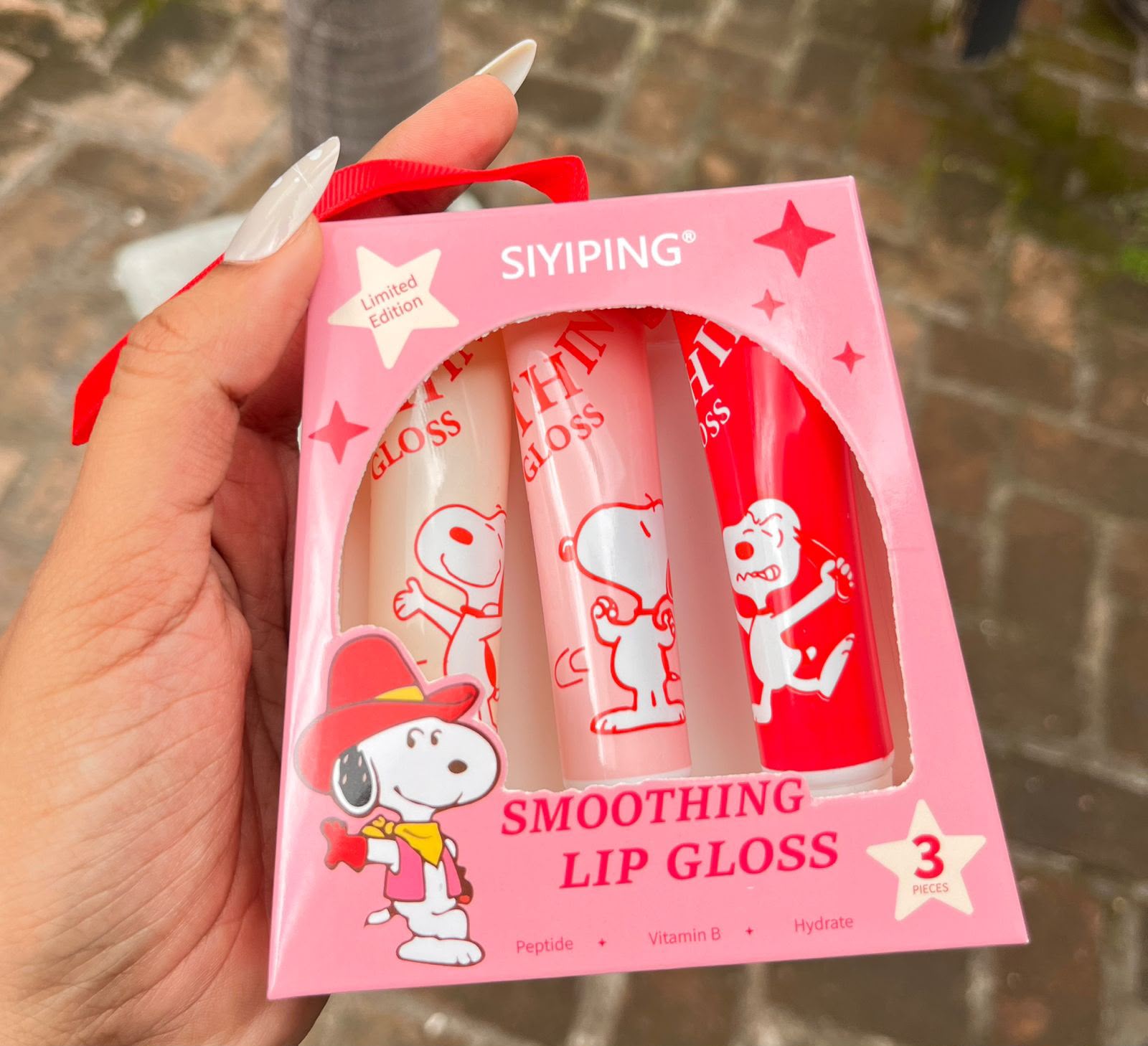 Set de 3 lipgloss Snoopy