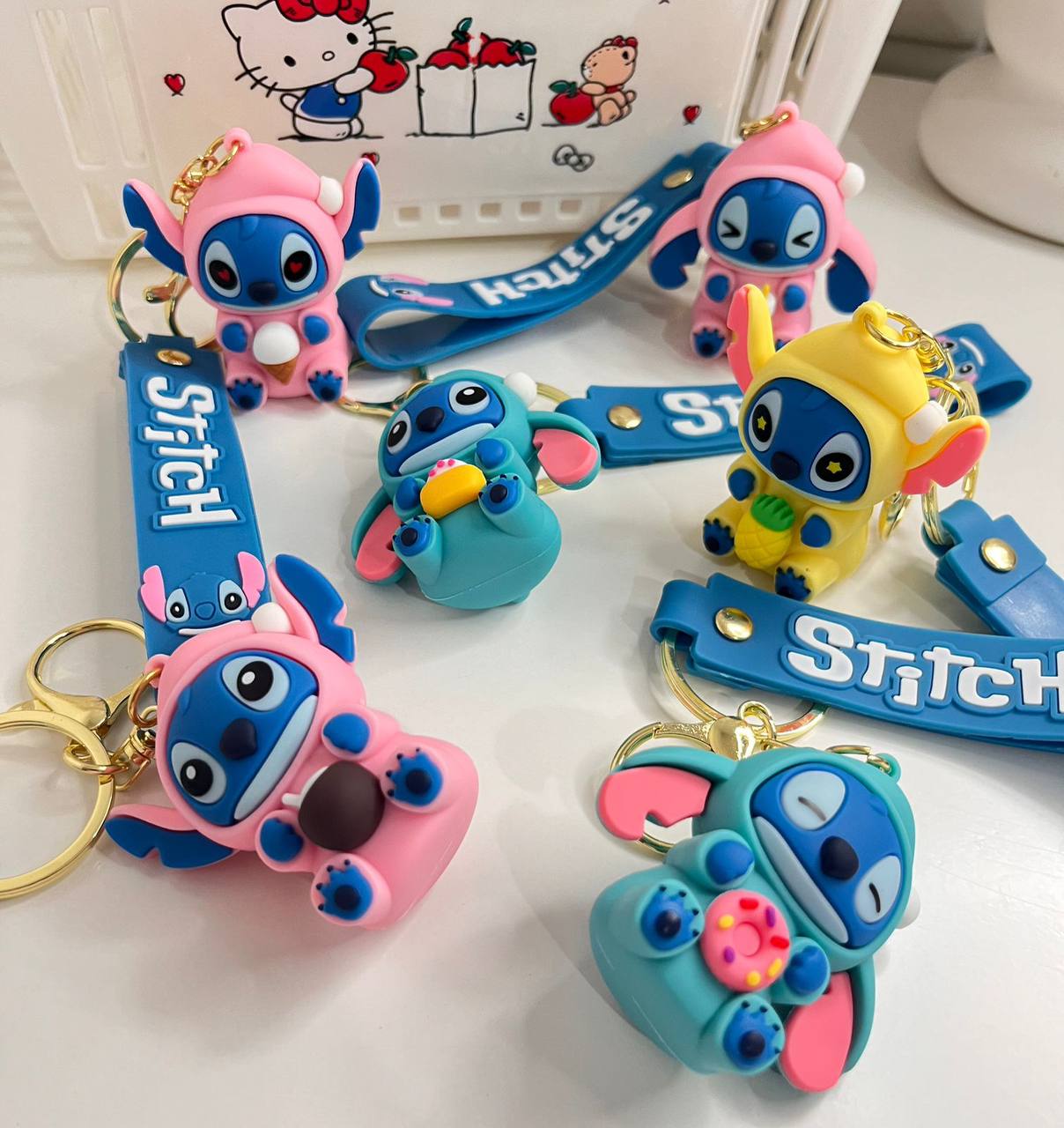 LLavero Bob Esponja y Stich