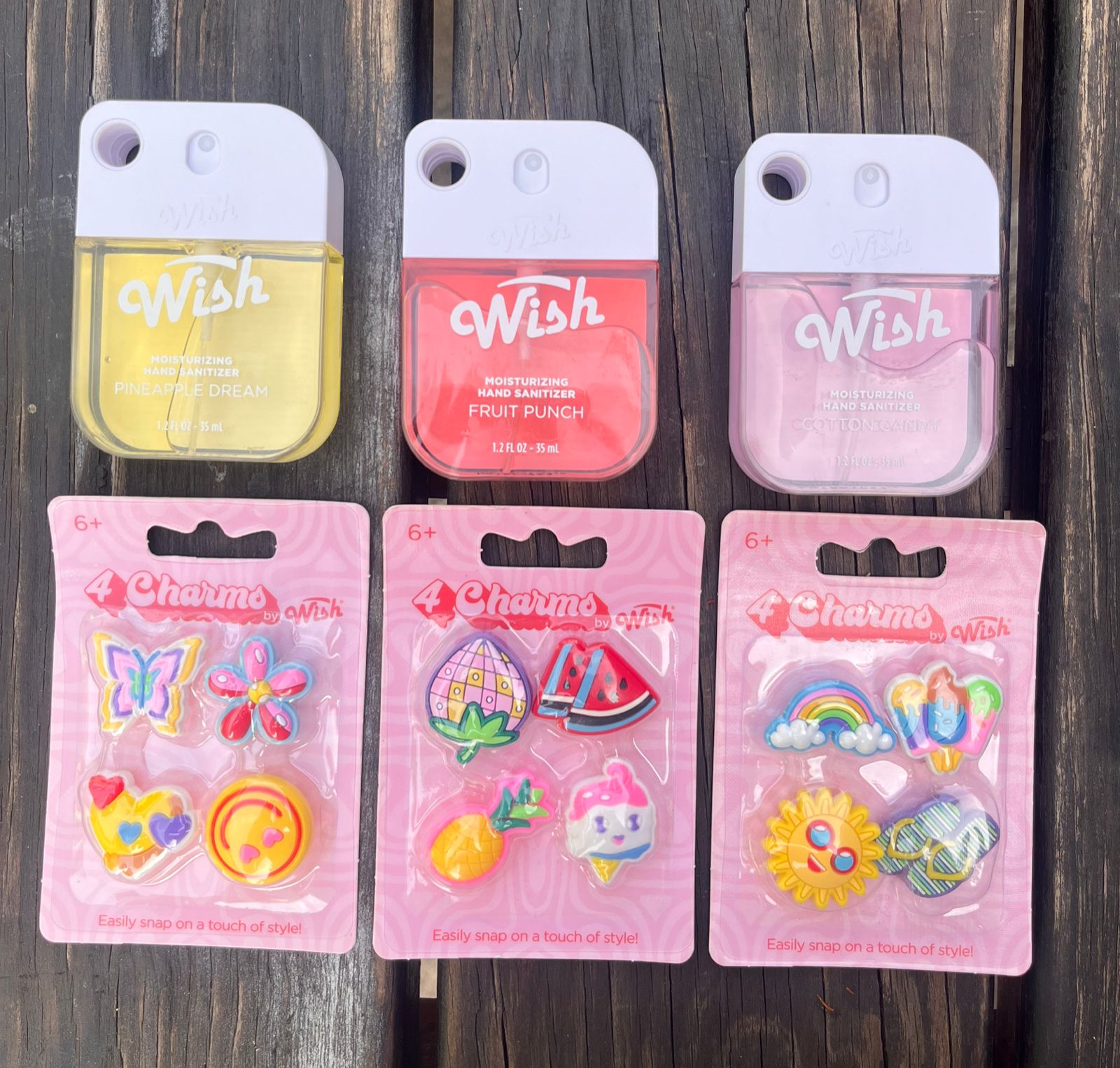Desinfectante y Charms Decorativos Wish