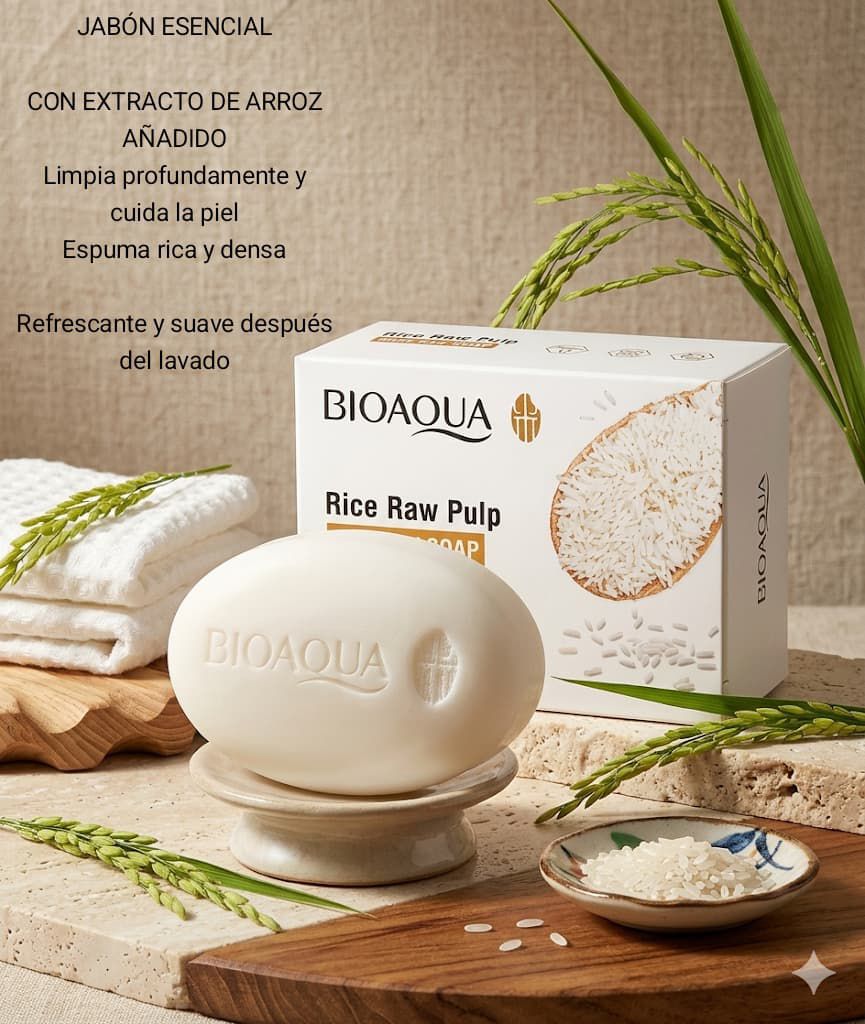 Jabón de Arroz Bioaqua