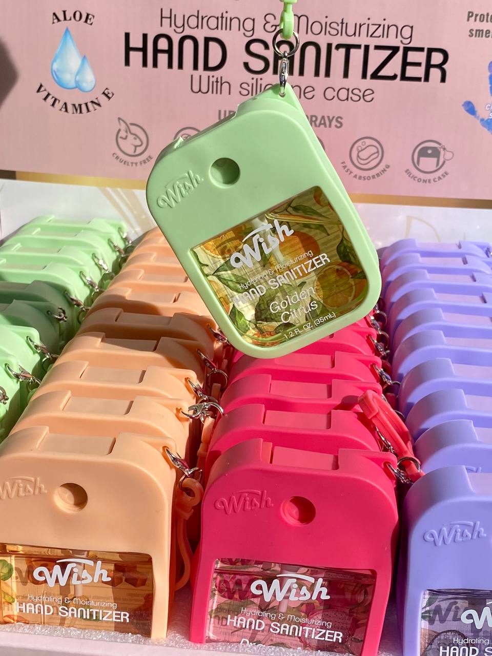 Sanitizante de manos con Estuche de Silicona