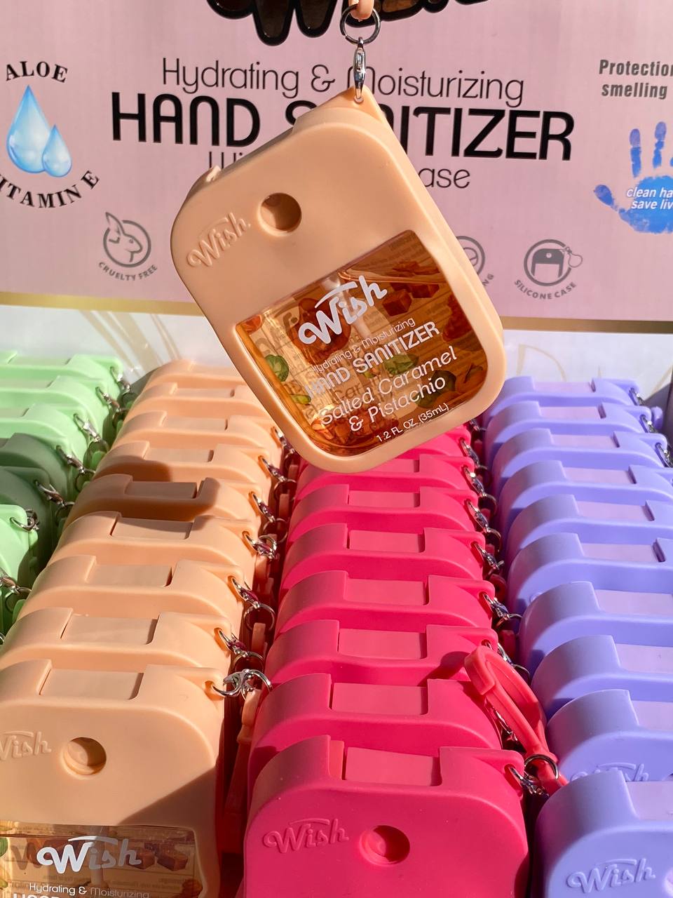 Sanitizante de manos con Estuche de Silicona
