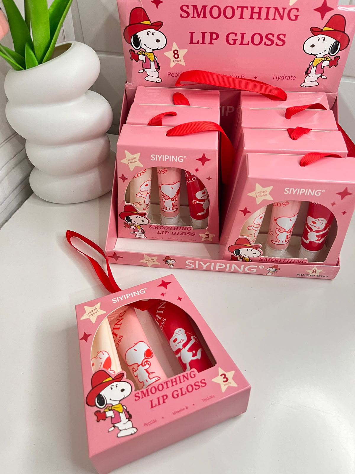 Set de 3 lipgloss Snoopy