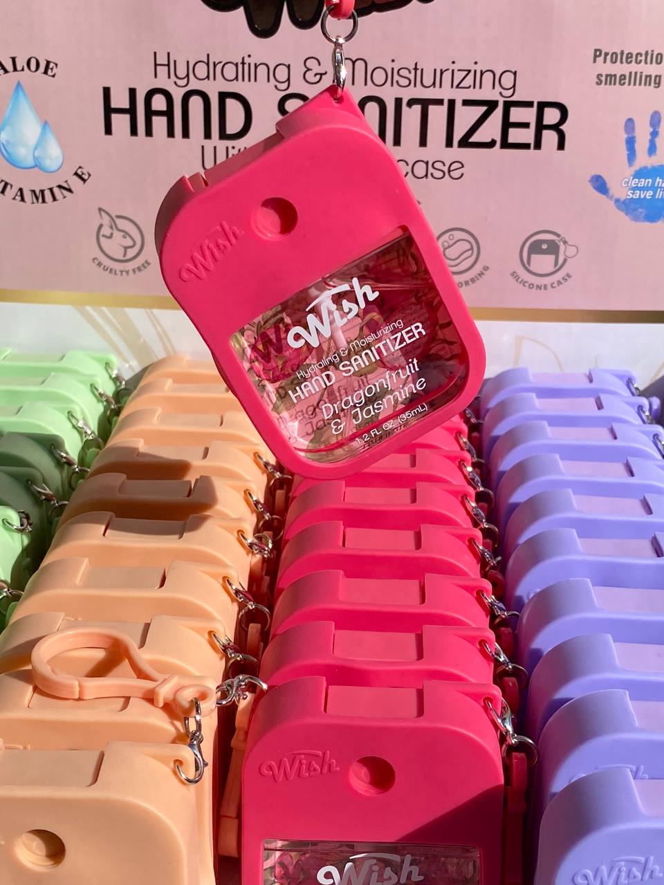 Sanitizante de manos con Estuche de Silicona