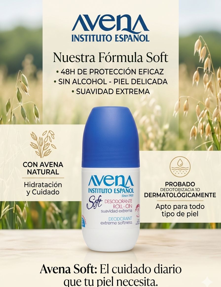 Desodorante Instituto Español (Avena, Leche, Suave sin aluminio)