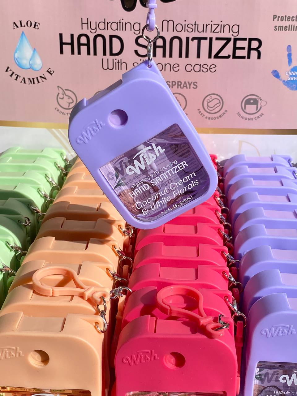 Sanitizante de manos con Estuche de Silicona