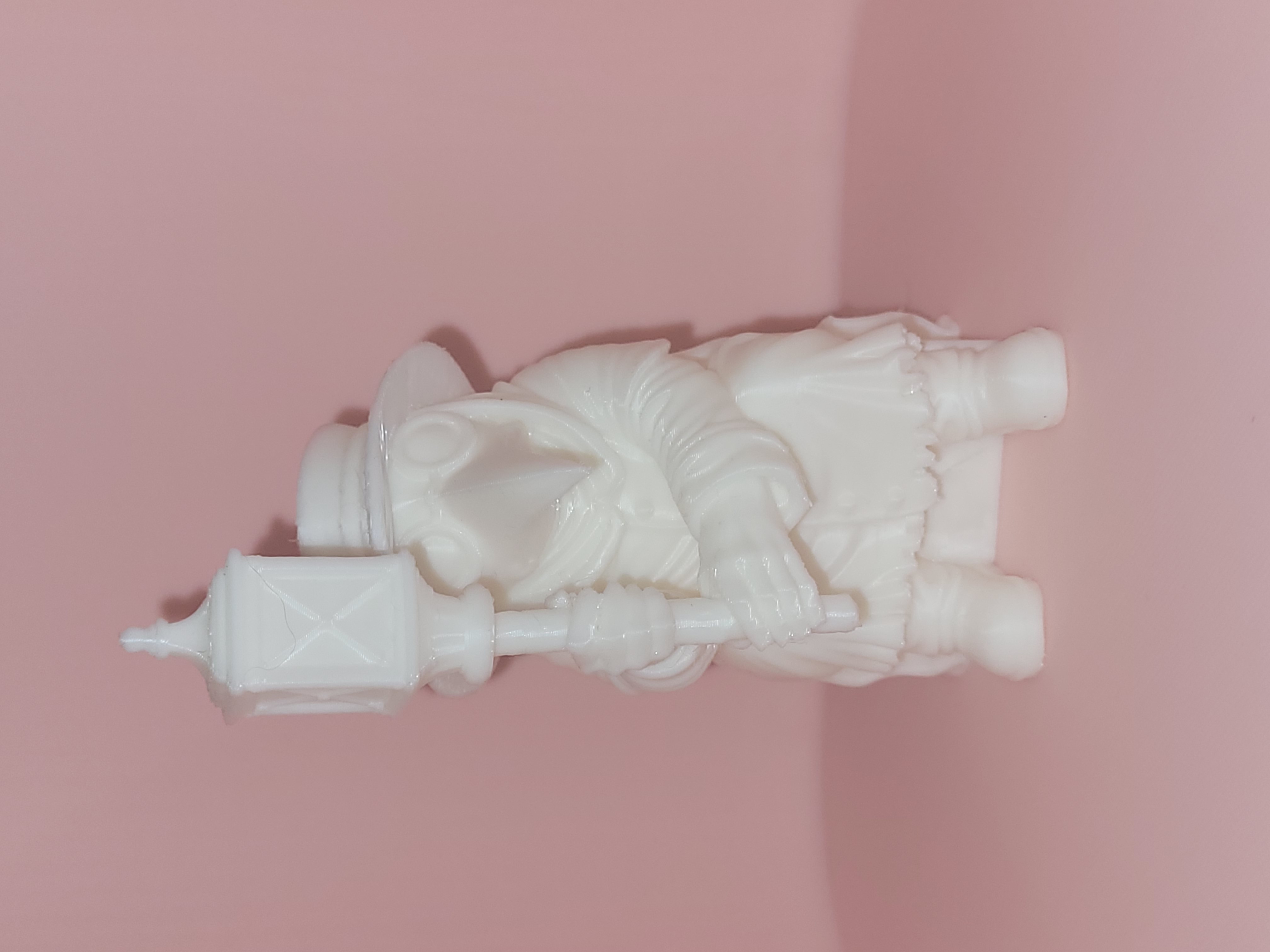 Lantern-Bearing Plague Doctor (Paintable White)