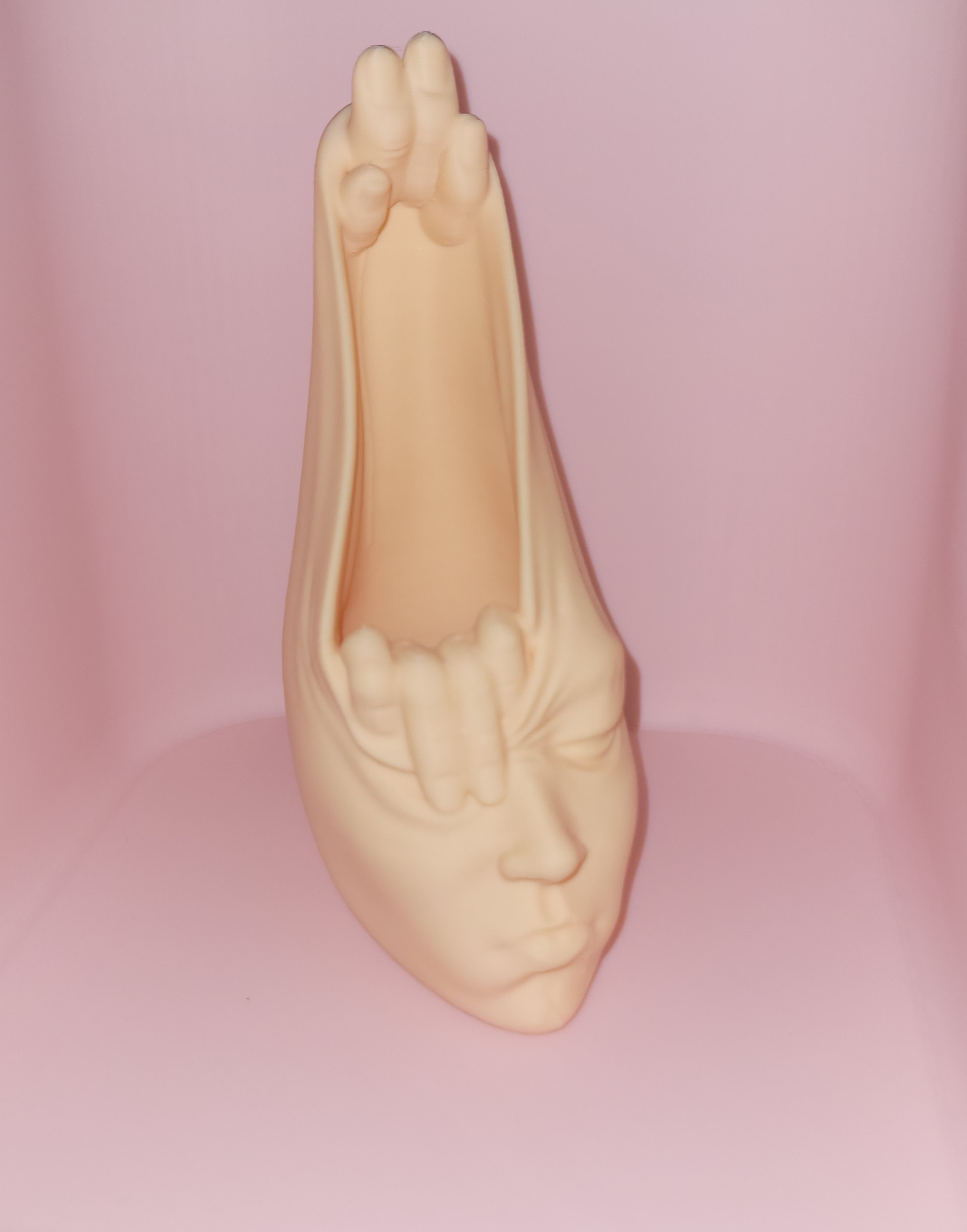 "Stretched Face" Surrealist Planter & Vase