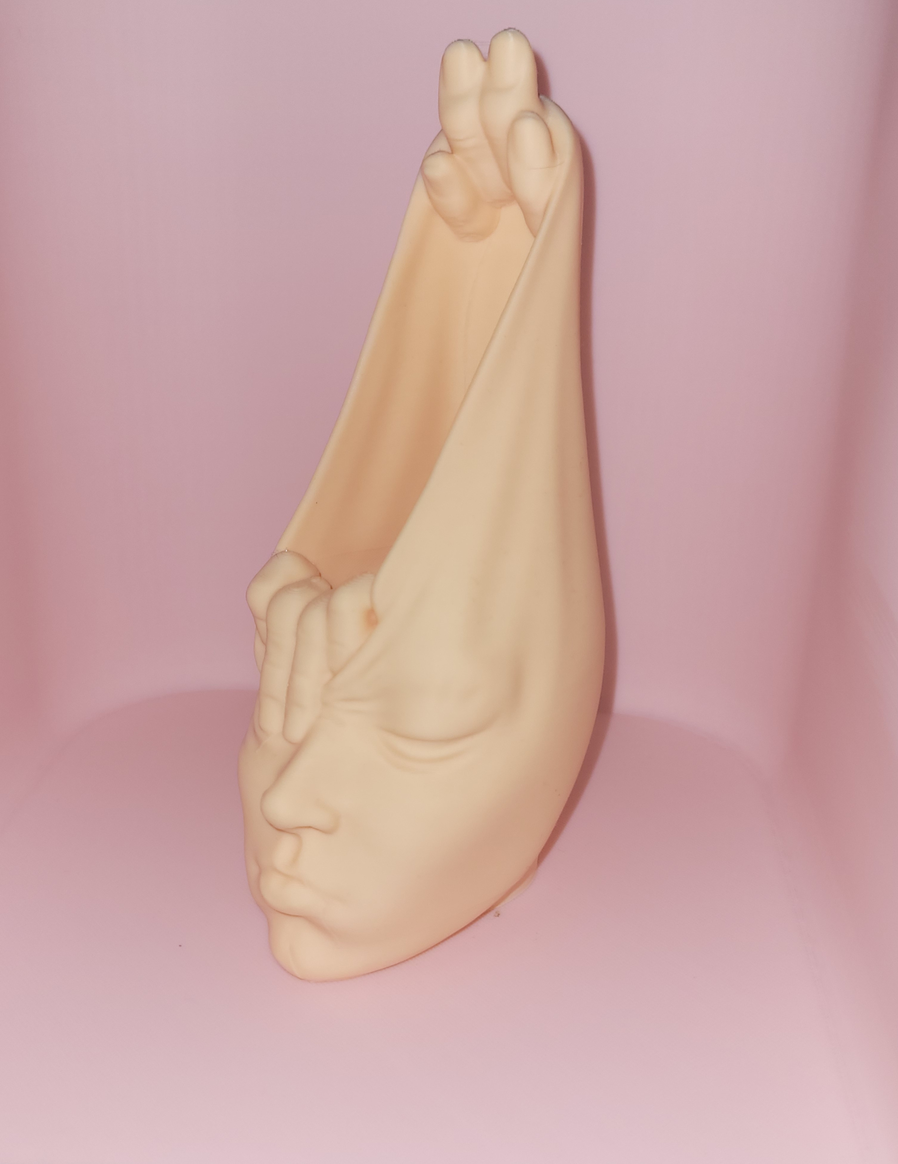 "Stretched Face" Surrealist Planter & Vase