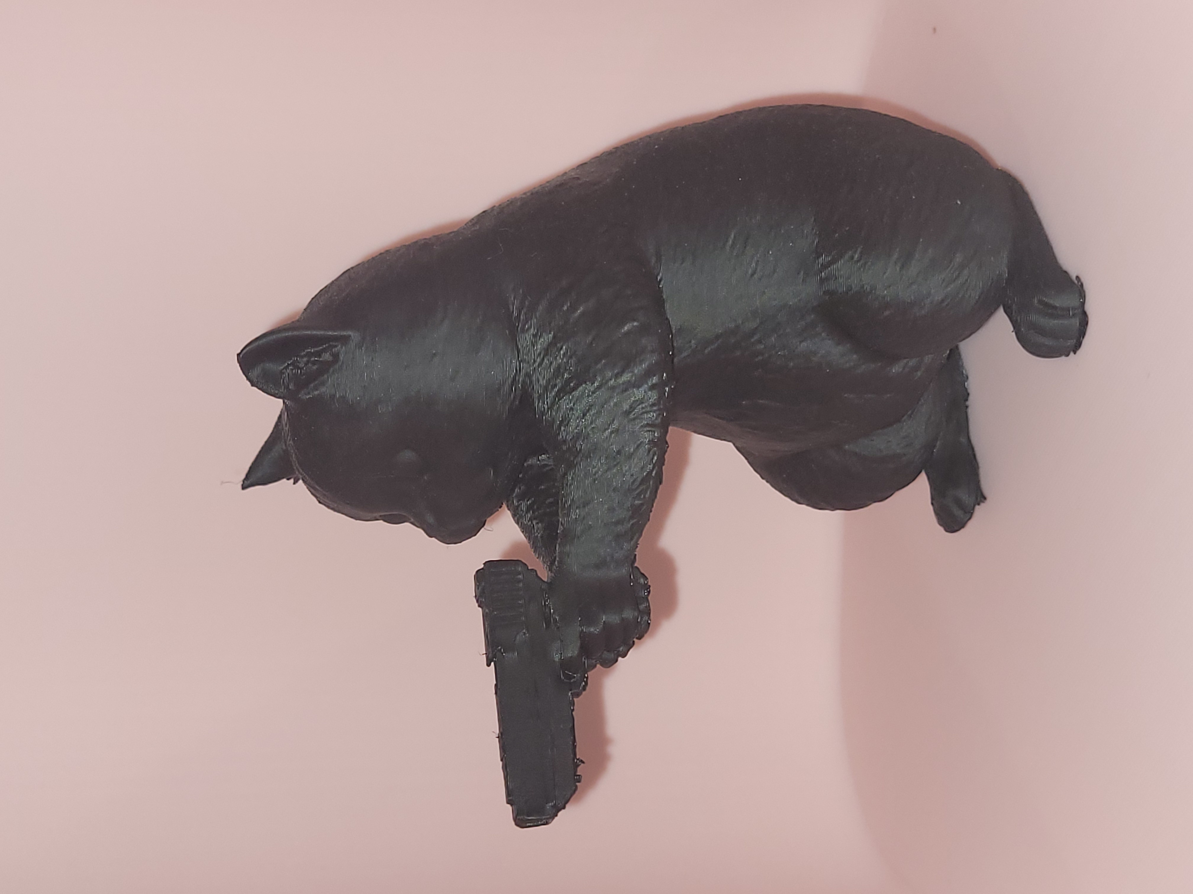 Armed & Fur-ocious Cat Figurine
