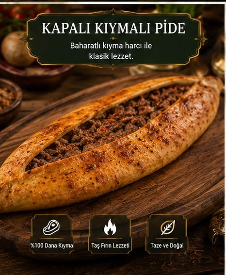 Kapalı Kıymalı Pide