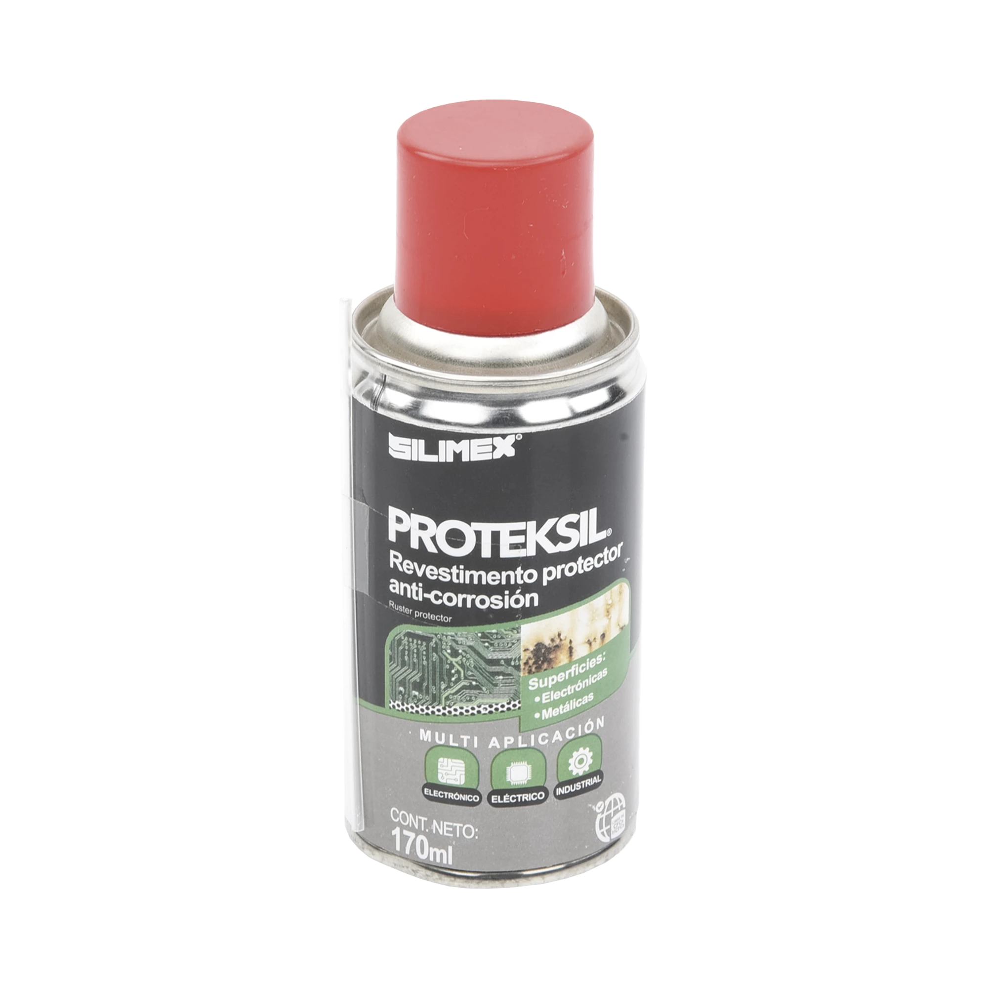 Revestimiento Protector Anti-Corrosión en Aerosol, Protege circuitos y conductores Electricos, es Ideal para usarse en Ambientes Altamente Húmedos, 170 ml.