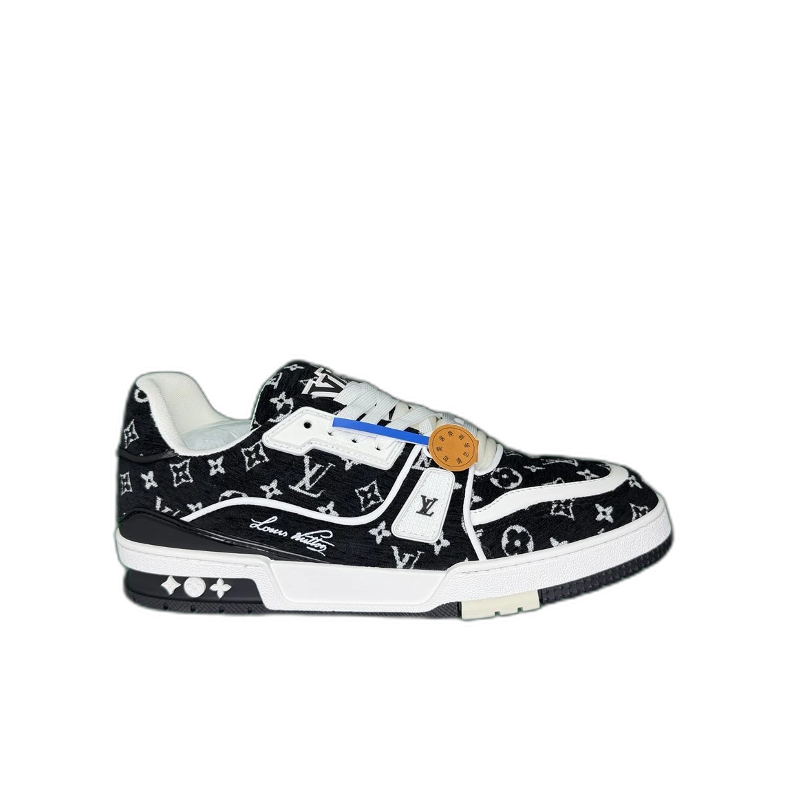 Louis Vuitton Trainer Black  Monogram Textile