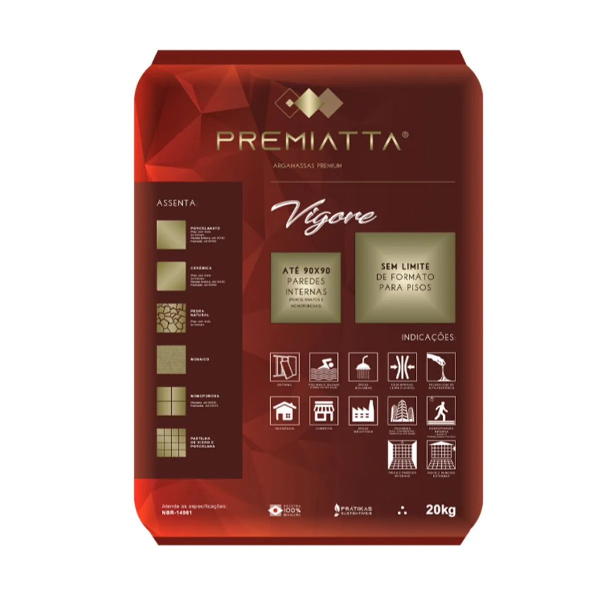 Argamassa Premiatta Vigore 20kg