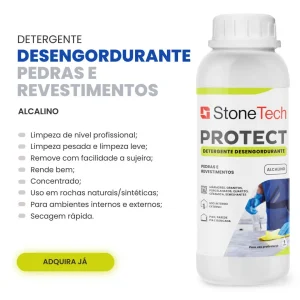 Detergente Limpa Mármore e Granito Desengordurante Stone Tech 1 litro