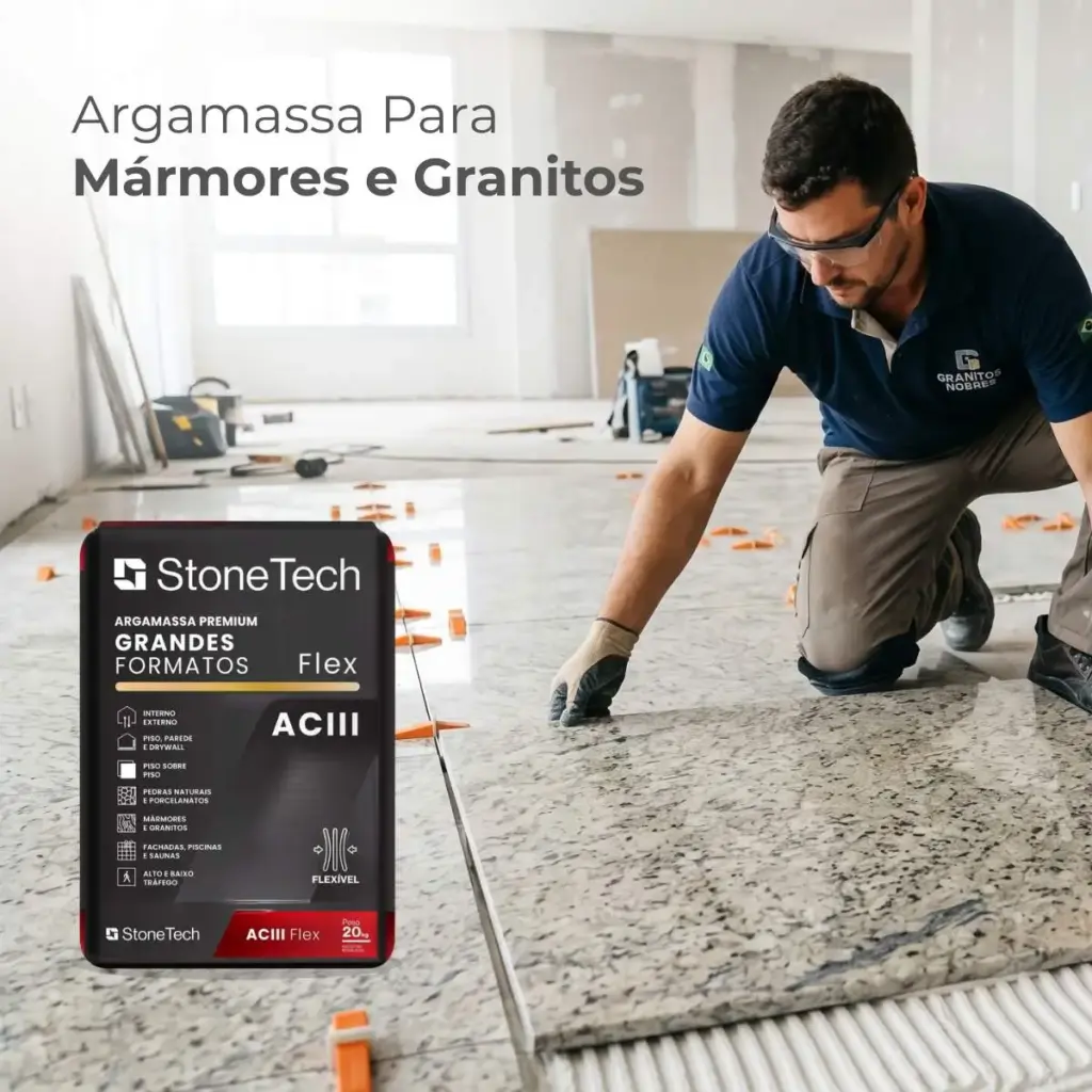 Argamassa Premium Grandes Formatos ACIII Flex StoneTech