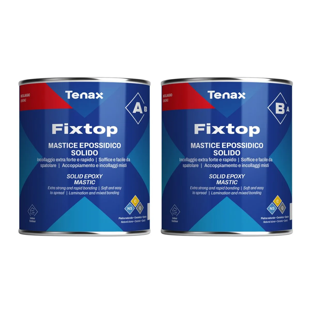 Cola Epóxi Tenax Fixtop Componente A + B 2 kg