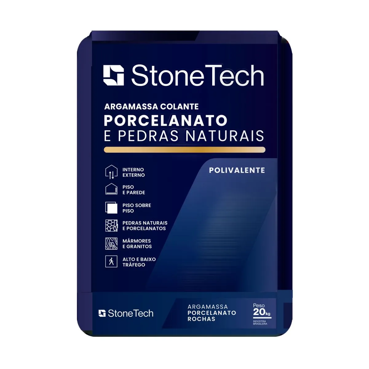Argamassa Colante Porcelanato e Pedras Naturais StoneTech